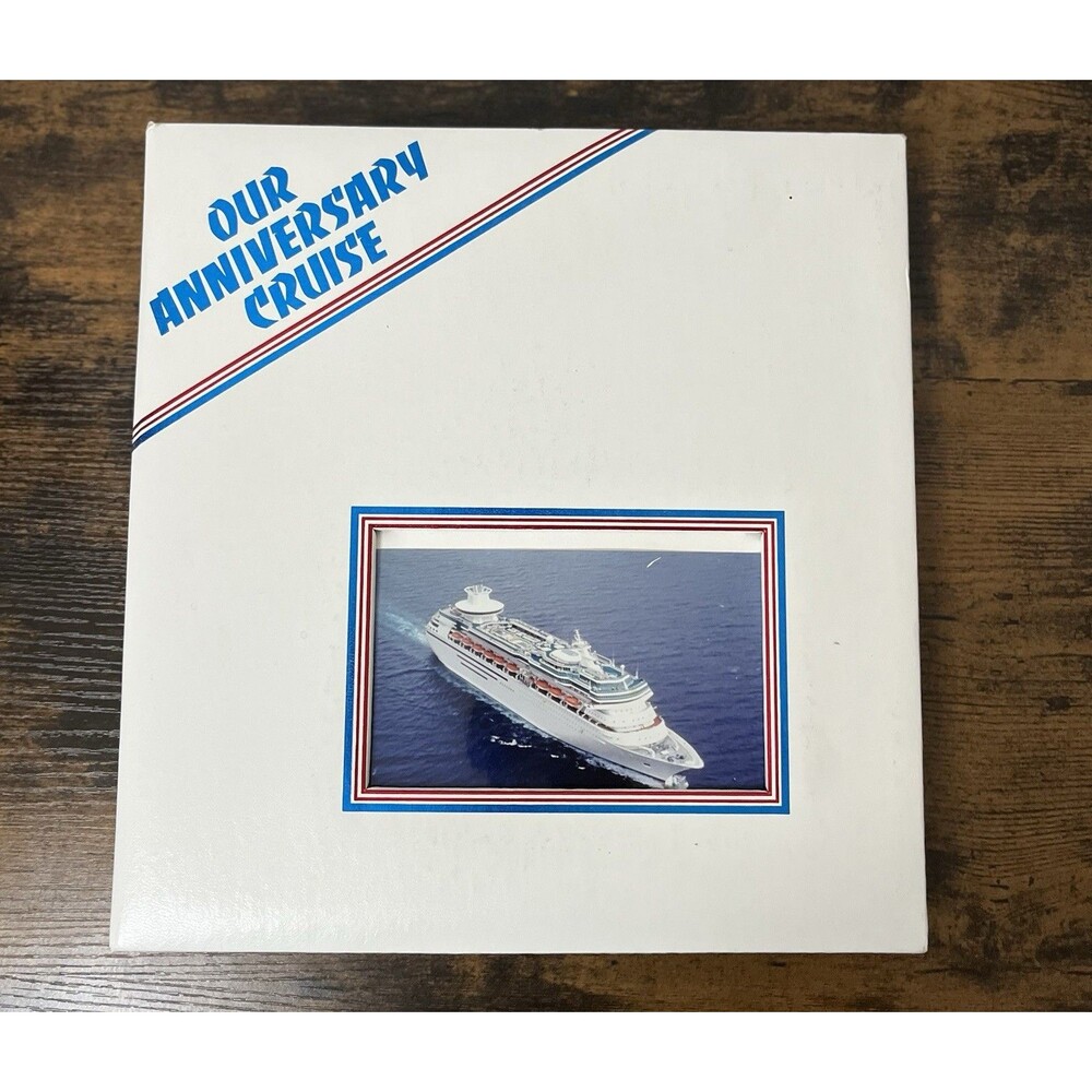 Our Anniversary Cruise Scrapbook Kit Photo Album 11.75” x 12” Unique & Rare!